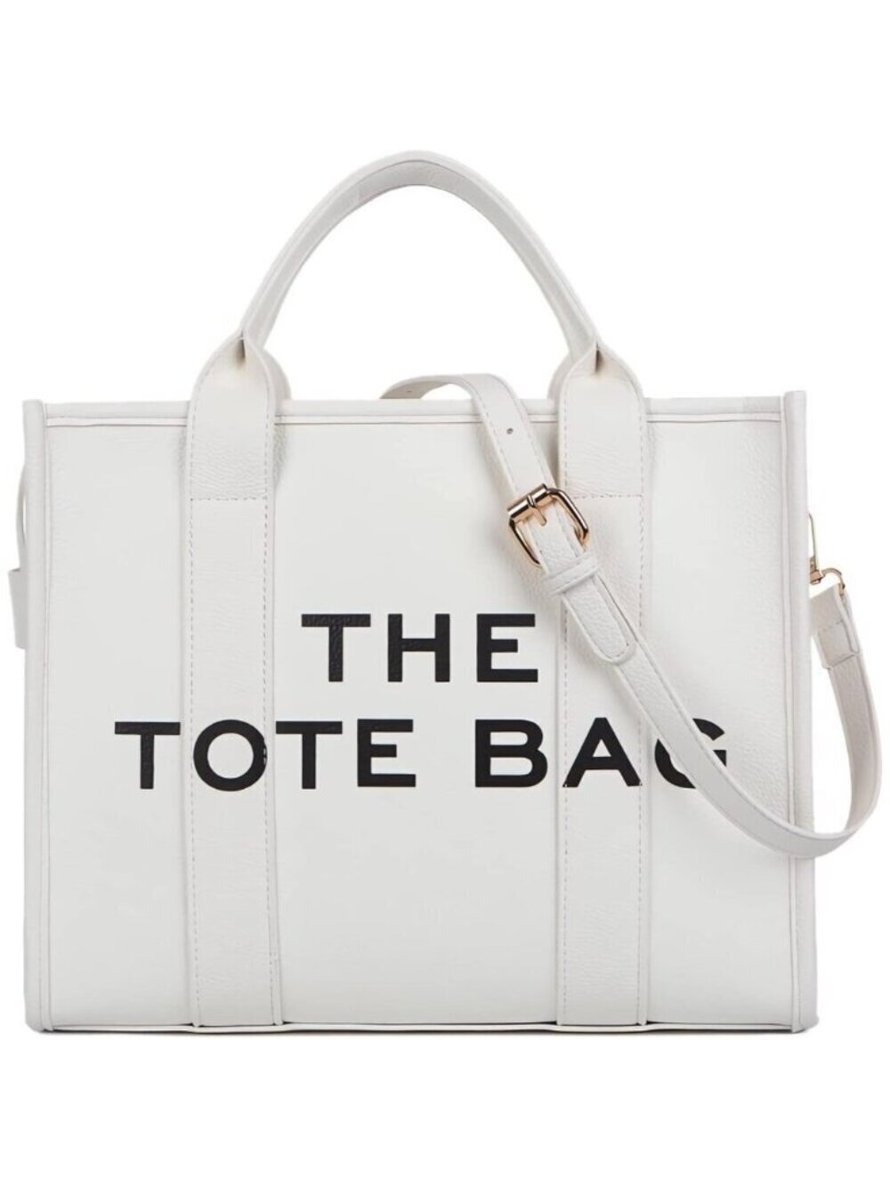 Women Pu-white Personalized Canvas Tote Bag with Zipper Mini Top-Handle